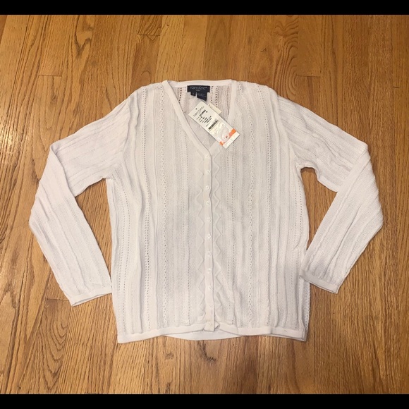 Karen Kane Golf white lightweight cardigan. NWT size small - Picture 1 of 9